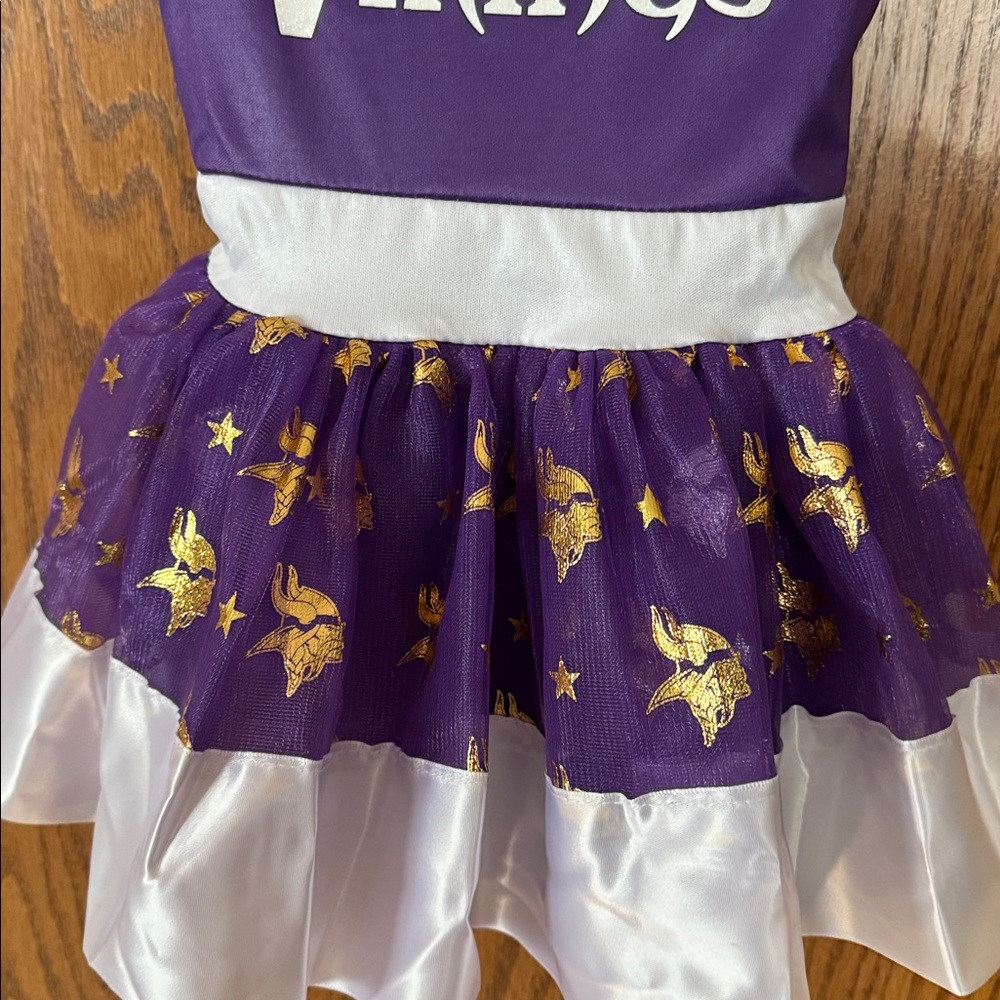 NFL Purple and White Cheerleader Dress Minnesota Vikings Tutu Football 2T - Picture 3 of 5
